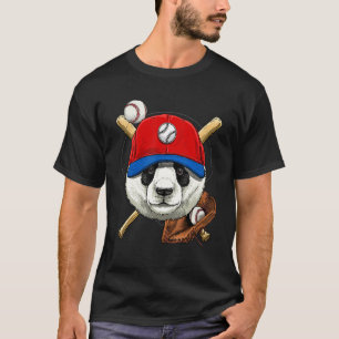 Basebollspelare Jättepanda Pitcher Catcher Baseba T Shirt