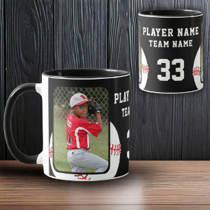 Basebollspelare Namn Nummer Lag 2 Bilder Mugg
