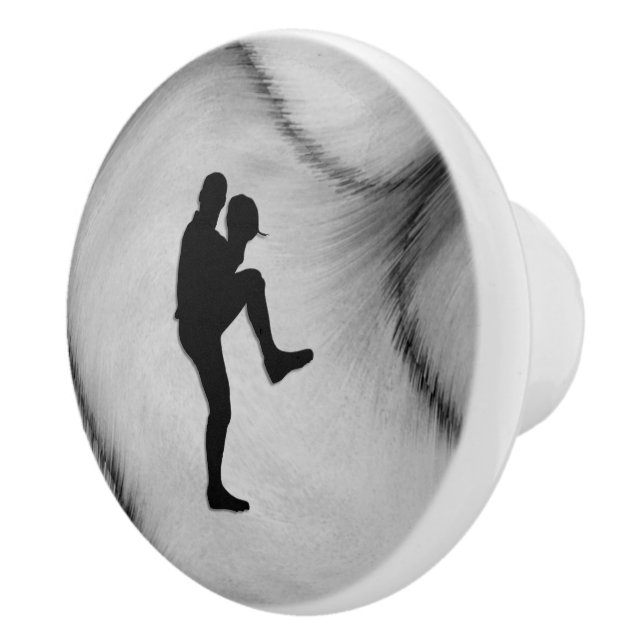 Basebollspelare Pitcher Uppvärmning Knopp (Höger)