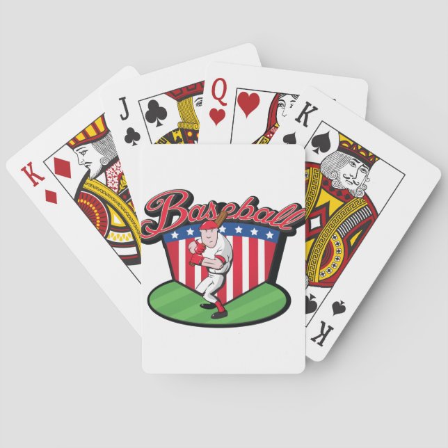 Basebollspelare Spelkort (Baksidan)