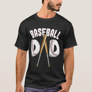 Basebollspelaren Baseball Pappa Far T Shirt
