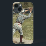 Basebollspelaren kastades ut på andra basen<br><div class="desc">Det här målar tillhören i Ken Burns basebolldokumentär! En spelare kastas ut i andra sekunden när han försöker nå basen. Perfektens gåva till sjömannen i ditt liv!</div>