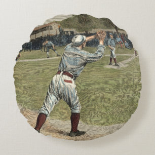 Basebollspelaren kastades ut på andra basen rund kudde
