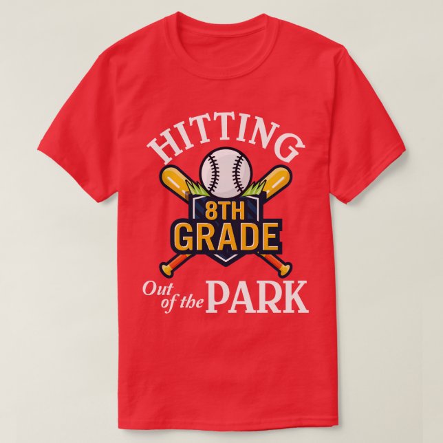 Basebollspelaren som högg 8:e Klass ut ur T Shirt (Design framsida)