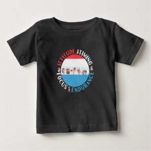 Basebollspelares sinnelag - Röd Vit Blå T Shirt