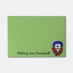 basebollspelareuggla post-it block