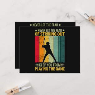 Basebollspelarmotivation Inbjudningar