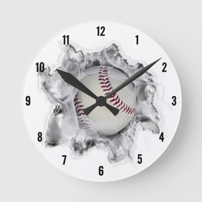 Basebollsport Fan Runda Klocka (Framsida)