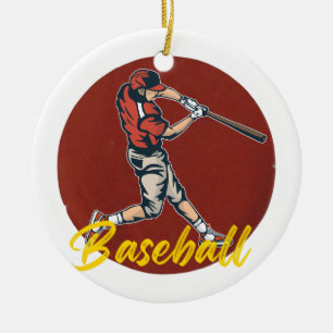 Basebollsport Julgransprydnad Keramik