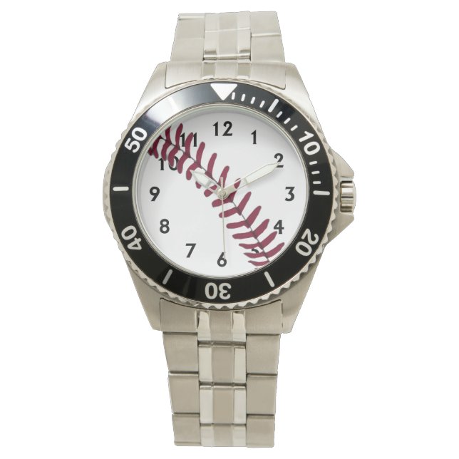 Basebollstråd Armbandsur (Framsida)