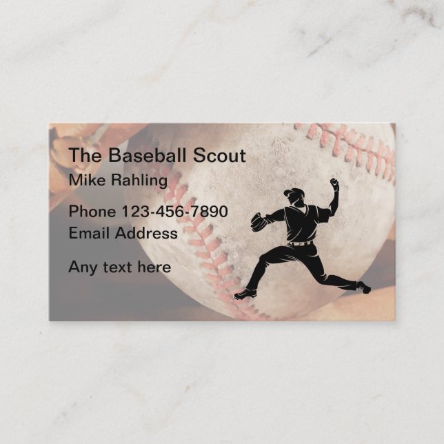 Basebolltalangscout Visitkort (Framsida)