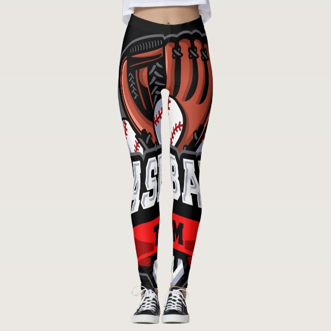 Basebollteamet Leggings (Framsida)