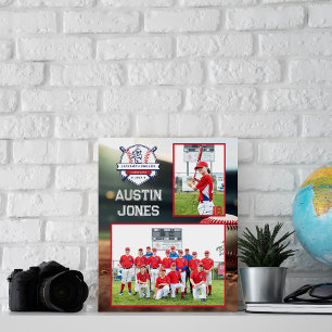 Basebollteamet Matris för fotominne Poster