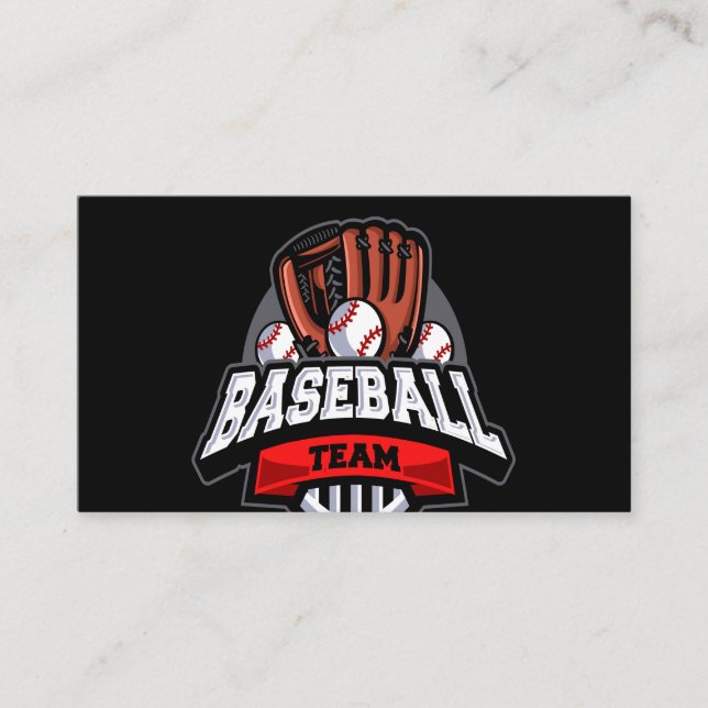 Basebollteamet Visitkort (Framsida)