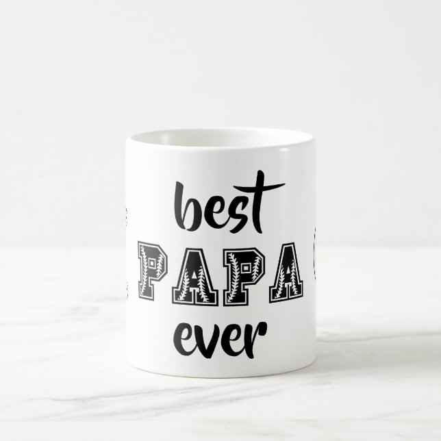 Basebolltema för bästa Pappa någonsin Personlig Kaffemugg (Center)