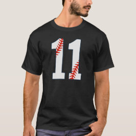 Basebolltröja Nummer 11 T Shirt