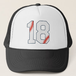 Basebolltröja Nummer 18 Keps
