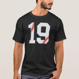 Basebolltröja Nummer 19 T Shirt