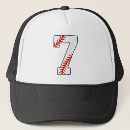 Basebolltröja Nummer 7 Keps