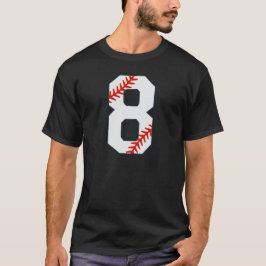 Basebolltröja Nummer 8 T Shirt