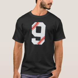 Basebolltröja Nummer 9 T Shirt