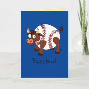 Basebull - Lustigt basket Bull Card Kort