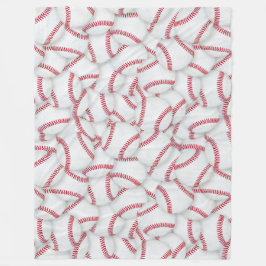 Basebullar Mönster Fleecefilt