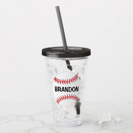 Basebullar Sports Acrylic Tumbler Take Away Mugg