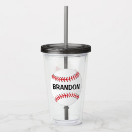 Basebullar Sports Acrylic Tumbler Take Away Mugg