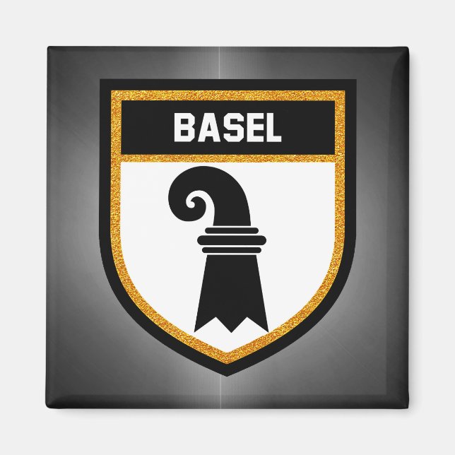 Basel-Flagga Magnet (Framsidan)