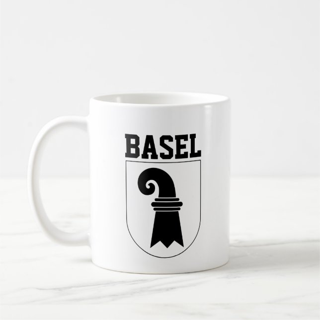 Basel, SCHWEIZ Kaffemugg (Vänster)