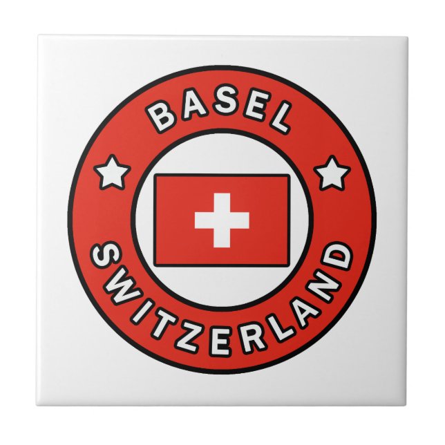 Basel Schweiz Kakelplatta (Framsidan)