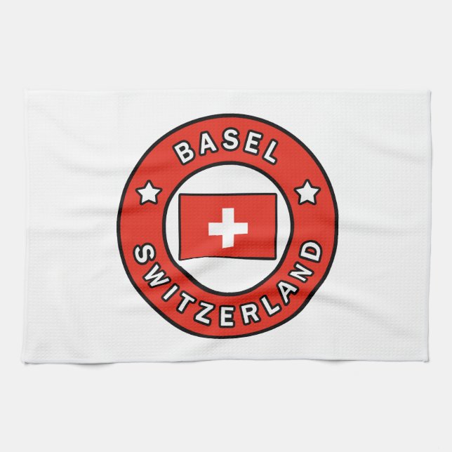 Basel Schweiz Kökshandduk (Horisontell)