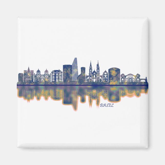 Basel Skyline Magnet (Framsidan)