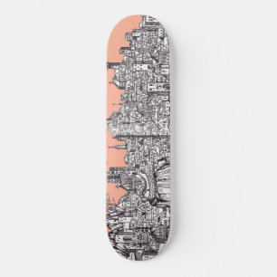 Baselstaden i nordvästra Schweiz Mini Skateboard Bräda 18,5 Cm