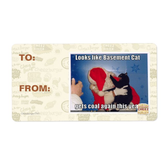 Basement Cat får kol Fraktsedel (Framsidan)