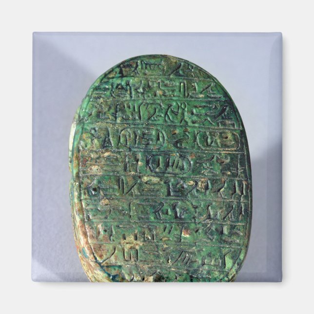 Basen på en giftermål-scarab av Amenhotep III Magnet (Framsidan)