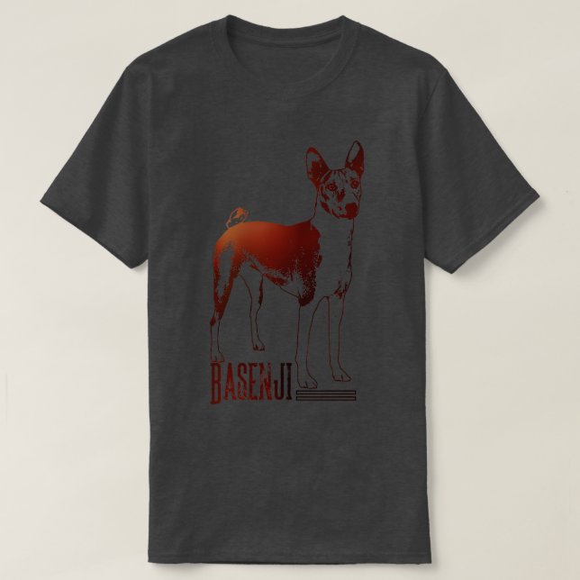 Basenji 4 t shirt (Design framsida)
