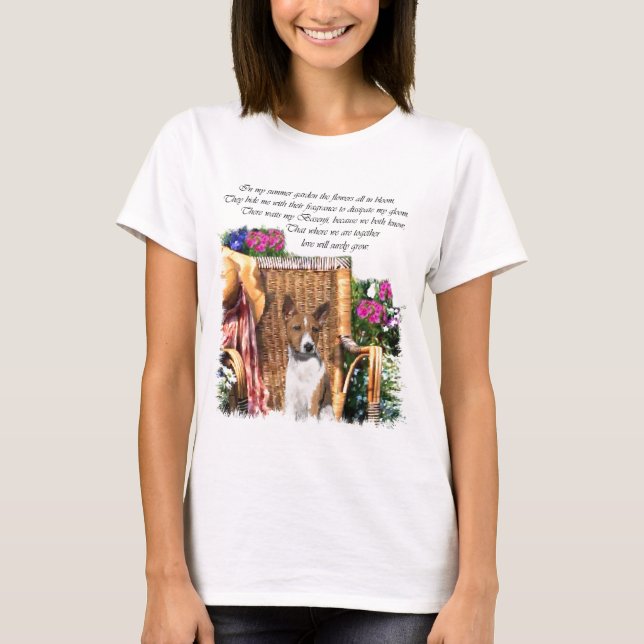 Basenji Älskare Art Gifts Tee Shirt (Framsida)