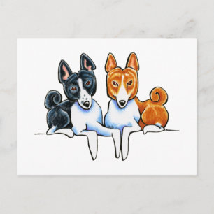 Basenji Buds Vykort