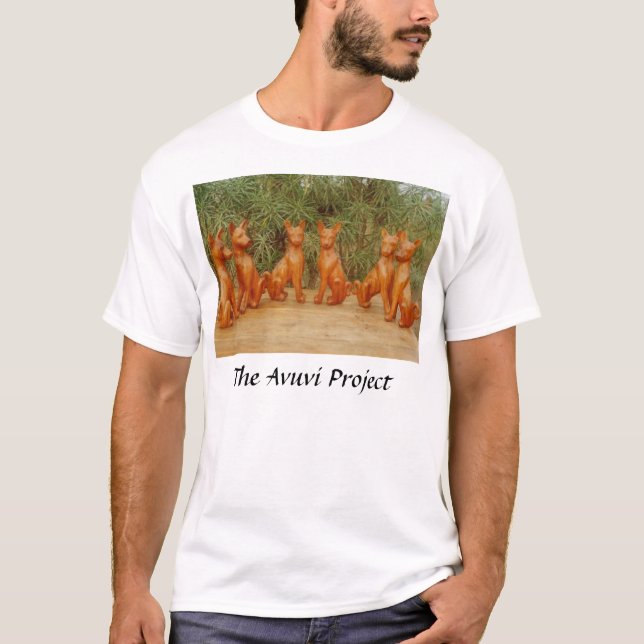 Basenji Carvings T-shirt (Framsida)