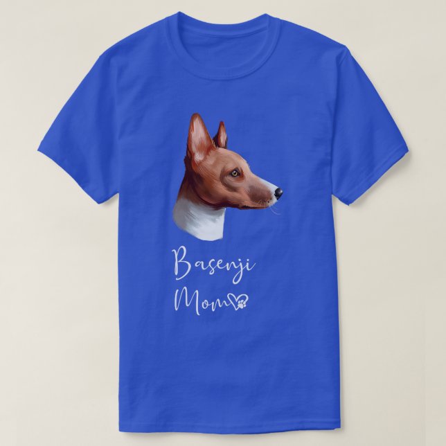 Basenji Dog Mom Cute Puppy Dog Owner  T Shirt (Design framsida)