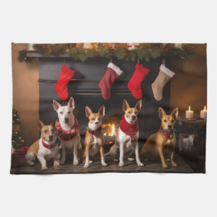 Basenji efter fredagen kökshandduk