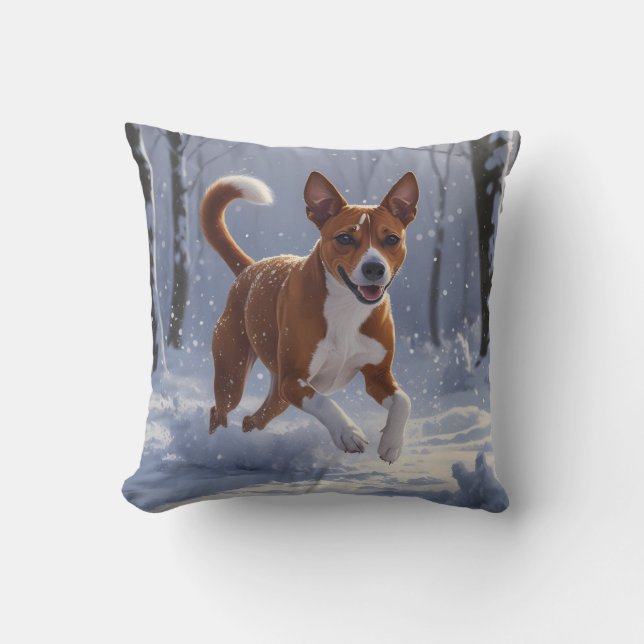 Basenji Elegant Dekorativ kudde (Framsida)