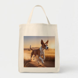 Basenji Elegant Livsmedel Tote Bag Tygkasse