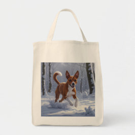 Basenji Elegant Livsmedel Tote Bag Tygkasse