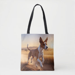 Basenji Elegant Tote Bag Tygkasse