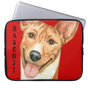 Basenji Färg Block Laptop Fodral