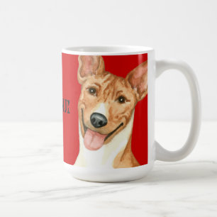 Basenji färgkvarter kaffemugg