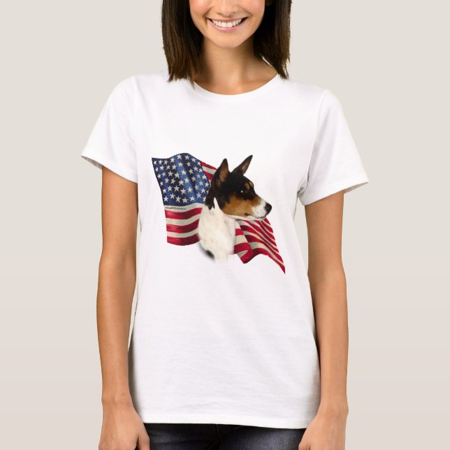 Basenji Flagga Tee (Framsida)